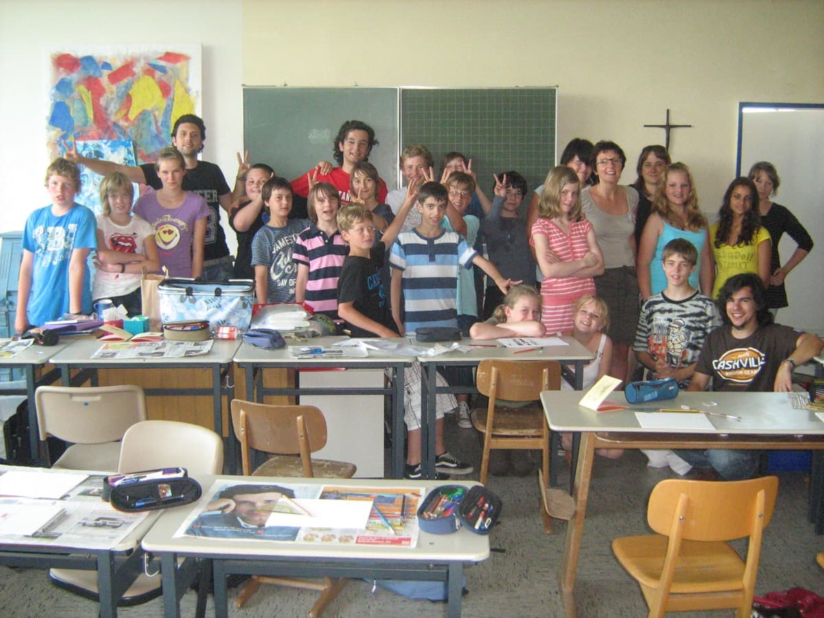 Sertaç Şipka, Almanya'da EU-Projekttag an Schulen kapsamında bir okul sınıfıyla